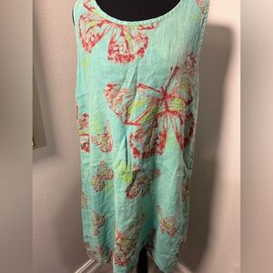 Linen Vasna Butterfly dress Italian brand. Beautiful 
One repair needed on arm